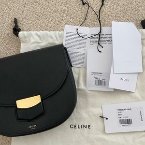 Authentic Celine trotteur small black excellent condition